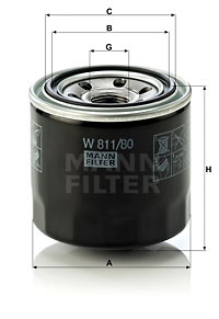 Масляный фильтр WIX FILTERS арт. W 811/80