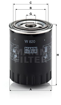Масляный фильтр WIX FILTERS арт. W820