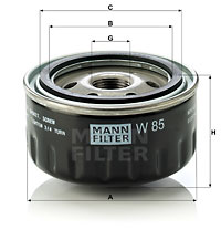 Масляный фильтр CLEAN FILTERS арт. W85