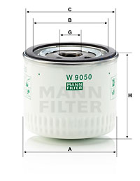 Масляный фильтр CHAMPION арт. W 9050