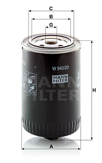 Масляный фильтр FRAM арт. W940/20