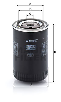 Масляный фильтр KNECHT арт. W94027