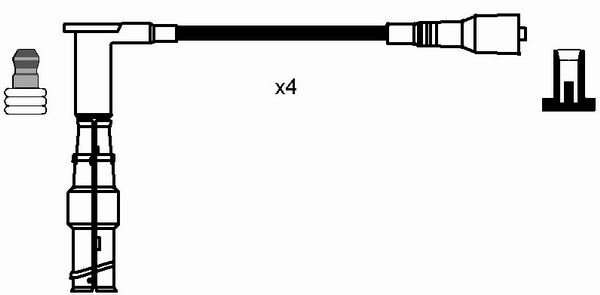 Комплект проводов зажигания BREMI арт. 0738
