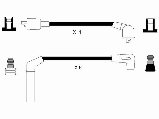 Комплект проводов зажигания BOSCH арт. 8287