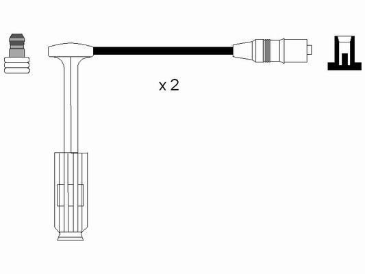 Комплект проводов зажигания HITACHI арт. 0757