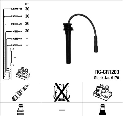 Комплект проводов зажигания TESLA арт. 9170
