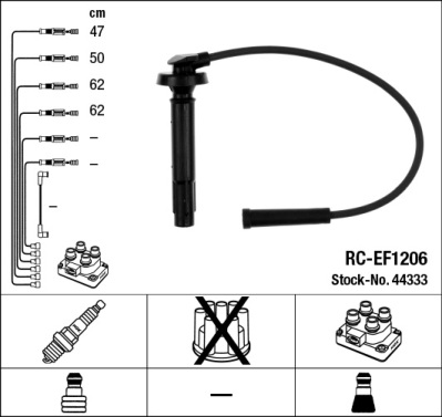 Комплект проводов зажигания BREMI арт. 44333