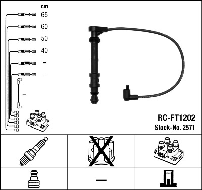 Комплект проводов зажигания TESLA арт. 2571