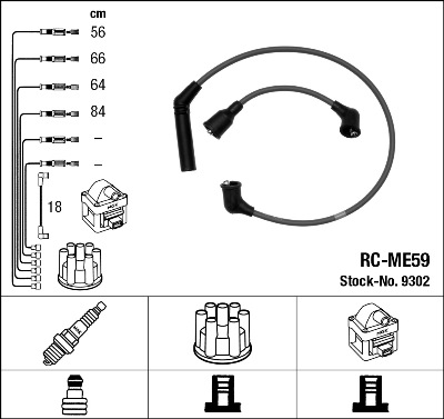 Комплект проводов зажигания TESLA арт. 9302