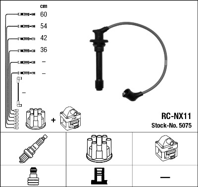 Комплект проводов зажигания BOSCH арт. 5075