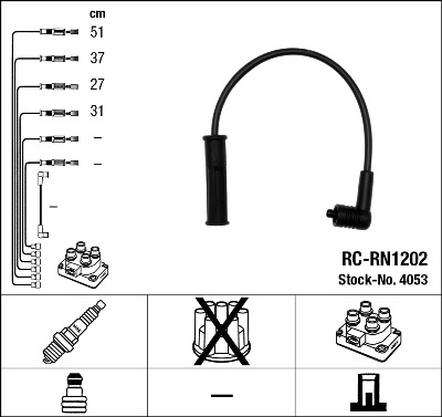 Комплект проводов зажигания BREMI арт. 4053