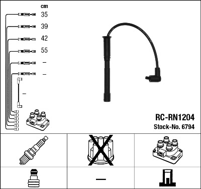 Комплект проводов зажигания TESLA арт. 6794