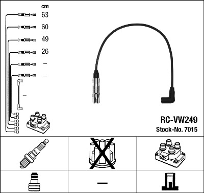 Комплект проводов зажигания BREMI арт. 7015