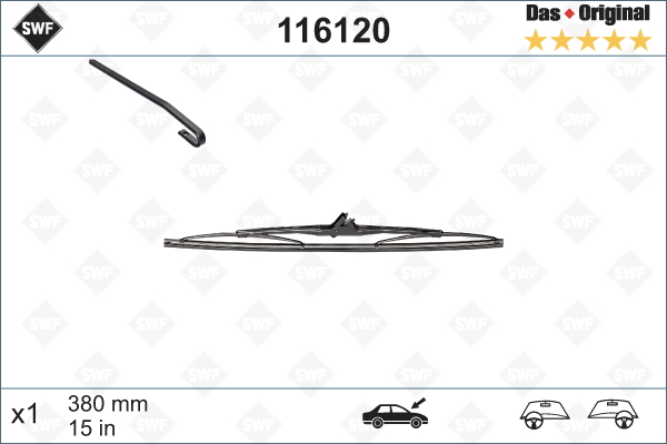 Щетка стеклоочистителя BOSCH арт. 116120