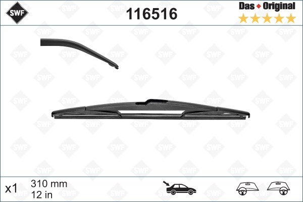 Щетка стеклоочистителя BOSCH арт. 116516