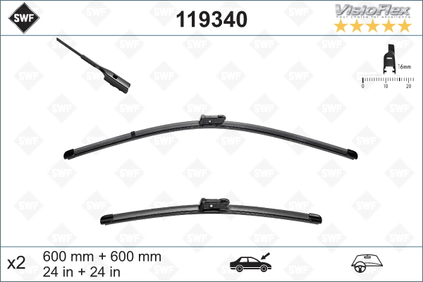 Щетка стеклоочистителя DENSO арт. 119340