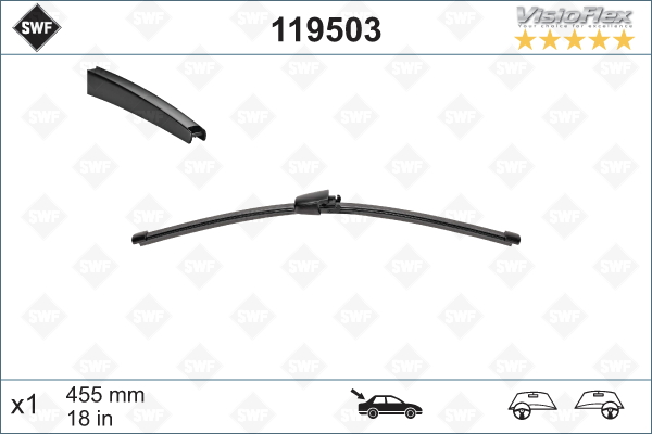 Щетка стеклоочистителя BOSCH арт. 119503