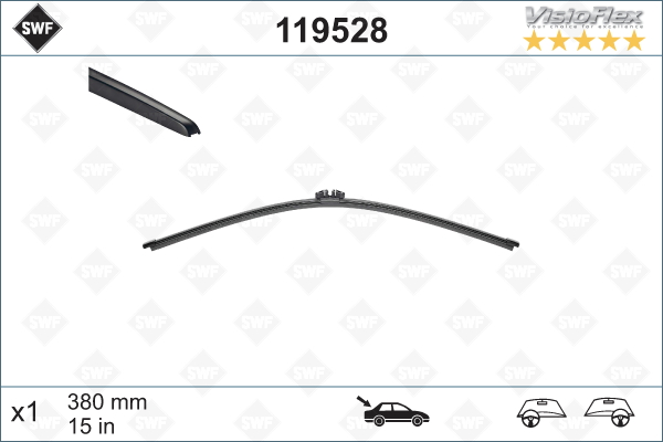 Склоочисник задній BOSCH арт. 119528