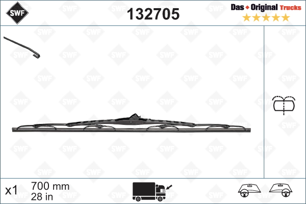 Склоочисник DT Spare Parts арт. 132705