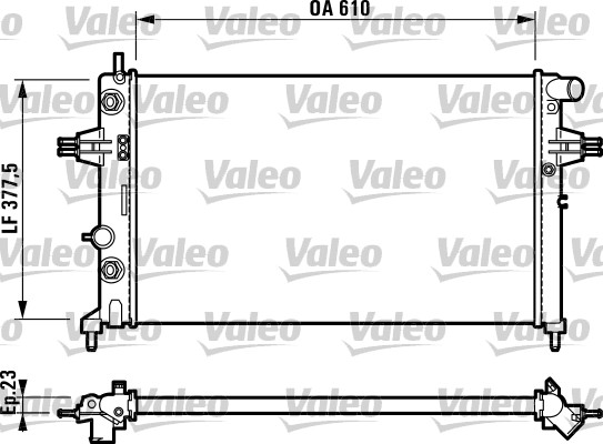 Радіатор охолоджування AVA QUALITY COOLING арт. 732549