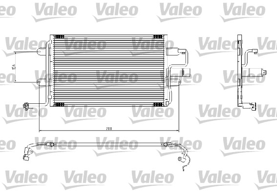 Радиатор кондиционера MAHLE арт. 817244