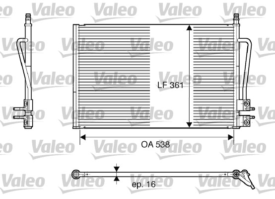 Радиатор кондиционера AVA QUALITY COOLING арт. 817664