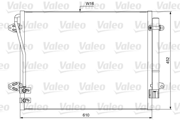 Радіатор кондиціонера (з осушувачем) VW Passat 1.4-3.6 05-16 NISSENS арт. 814039