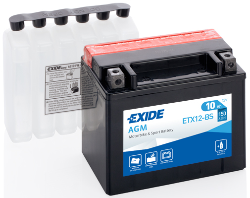 Аккумулятор EXIDE арт. ETX12-BS