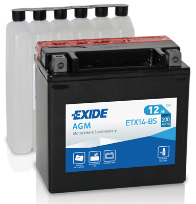 Аккумулятор EXIDE арт. ETX14-BS