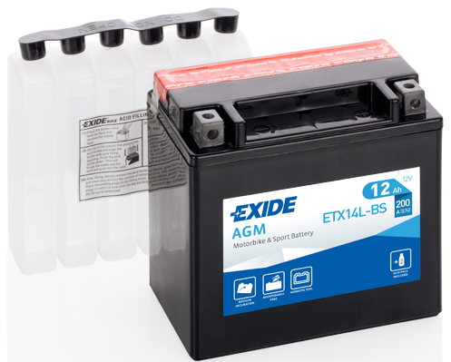 Аккумулятор EXIDE арт. ETX14L-BS