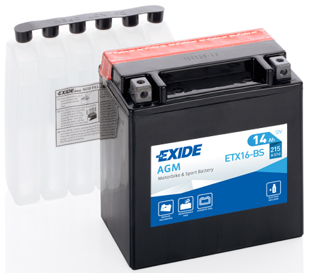 Аккумулятор EXIDE арт. ETX16-BS