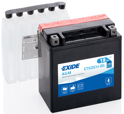 Аккумулятор EXIDE арт. ETX20CH-BS