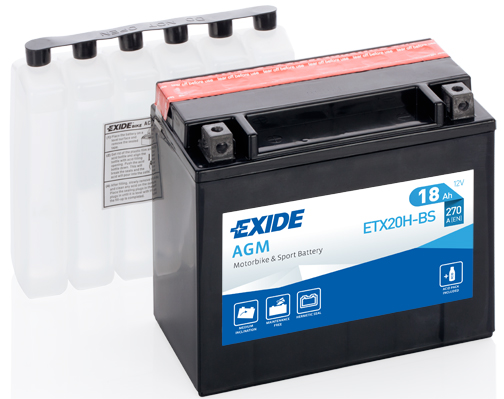 Аккумулятор EXIDE арт. ETX20H-BS