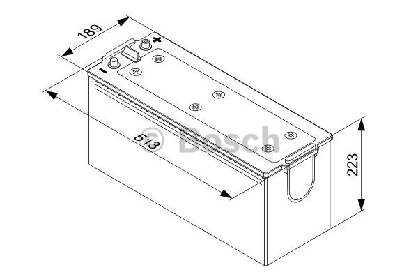 Акумуляторна батарея 140Ah/800A (513x188x223/+L)  EXIDE арт. 0 092 T40 750