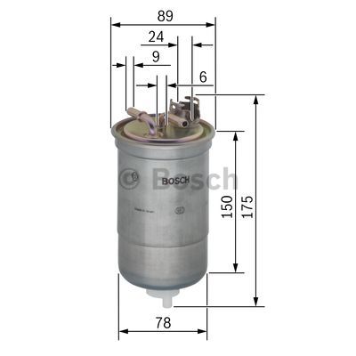 Топливный фильтр MANN-FILTER арт. 0450906267