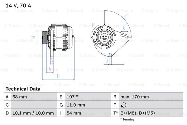 Генератор DENSO арт. 0986080560