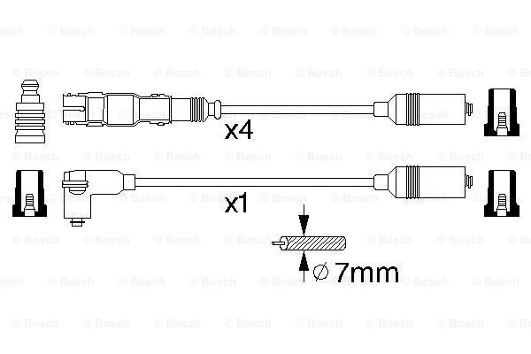 Комплект проводов зажигания BREMI арт. 0986356304