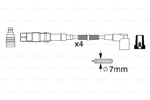 Комплект проводов зажигания BREMI арт. 0986356310
