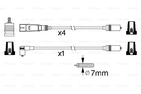 Комплект проводов зажигания BREMI арт. 0986356317