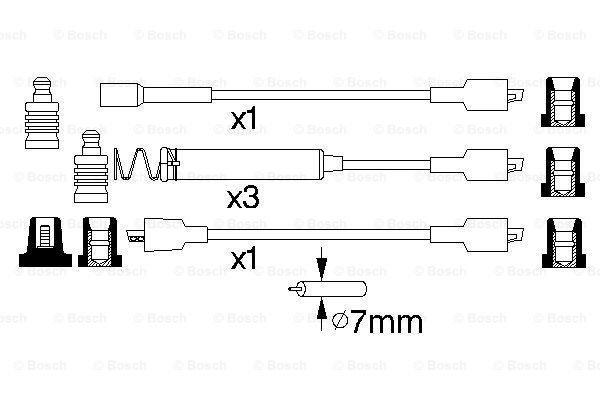 Комплект проводов зажигания AUTOMEGA арт. 0986356800