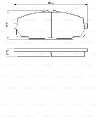 Колодки гальмівні (передні) Toyota Hiace III/IV/V 82-/Dyna 85- REMSA арт. 0986424319