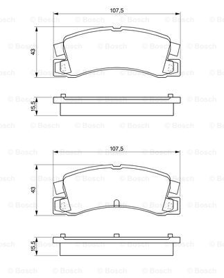 Тормозные колодки дисковые BLUE PRINT арт. 0986424383