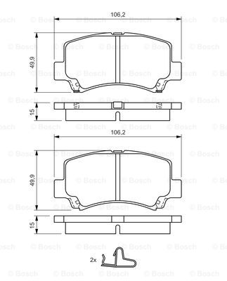 Гальмівні колодки дискові ROADHOUSE арт. 0 986 424 626