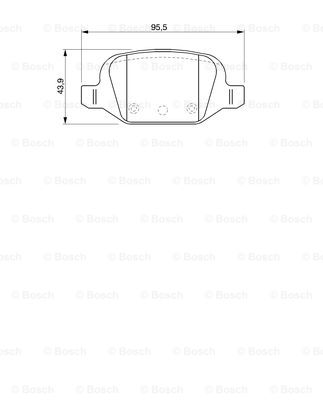 Тормозные колодки задние дисковые DELPHI арт. 0986424756