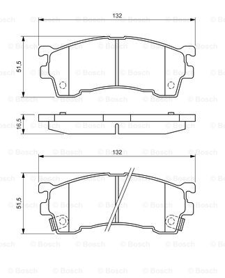 Тормозные колодки дисковые ABE арт. 0 986 460 975