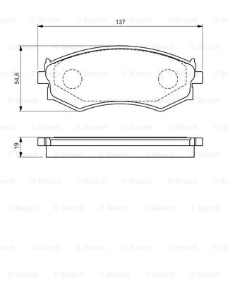 Тормозные колодки дисковые HERTH+BUSS JAKOPARTS арт. 0986461139