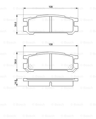 Тормозные колодки дисковые FERODO арт. 0 986 461 143