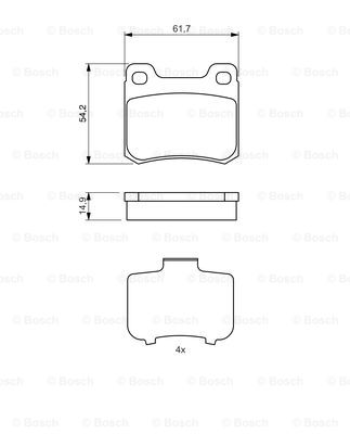 Гальмівні колодки, дискові QUICK BRAKE арт. 0986466871