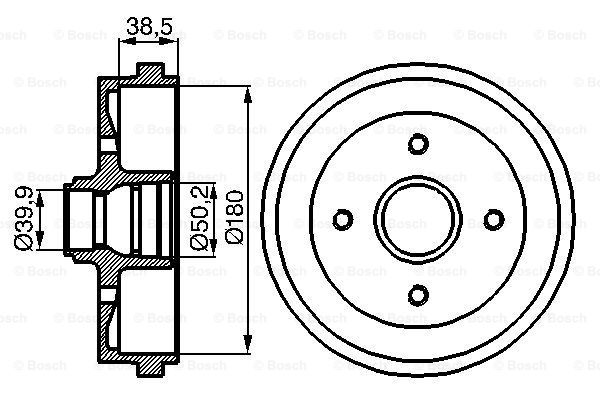 Тормозной барабан FEBI BILSTEIN арт. 0 986 477 002