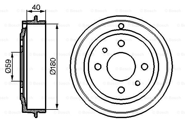 Тормозной барабан FEBI BILSTEIN арт. 0 986 477 083